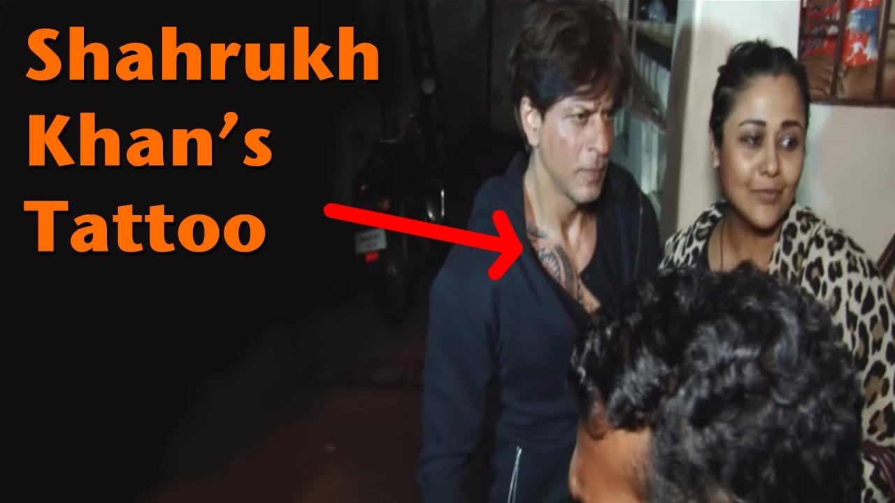 Shah Rukh Khan Got A Tattoo On His Chest Is It Real 3876